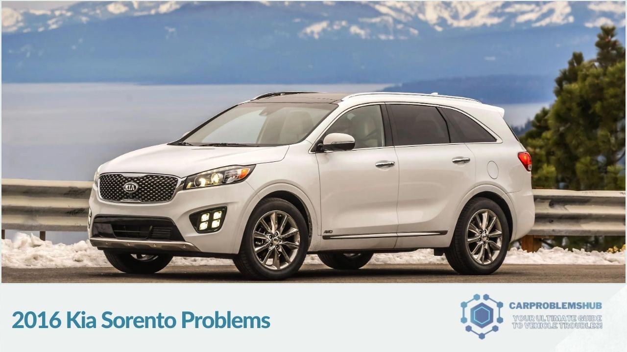 Overview of common issues reported in the 2016 Kia Sorento.