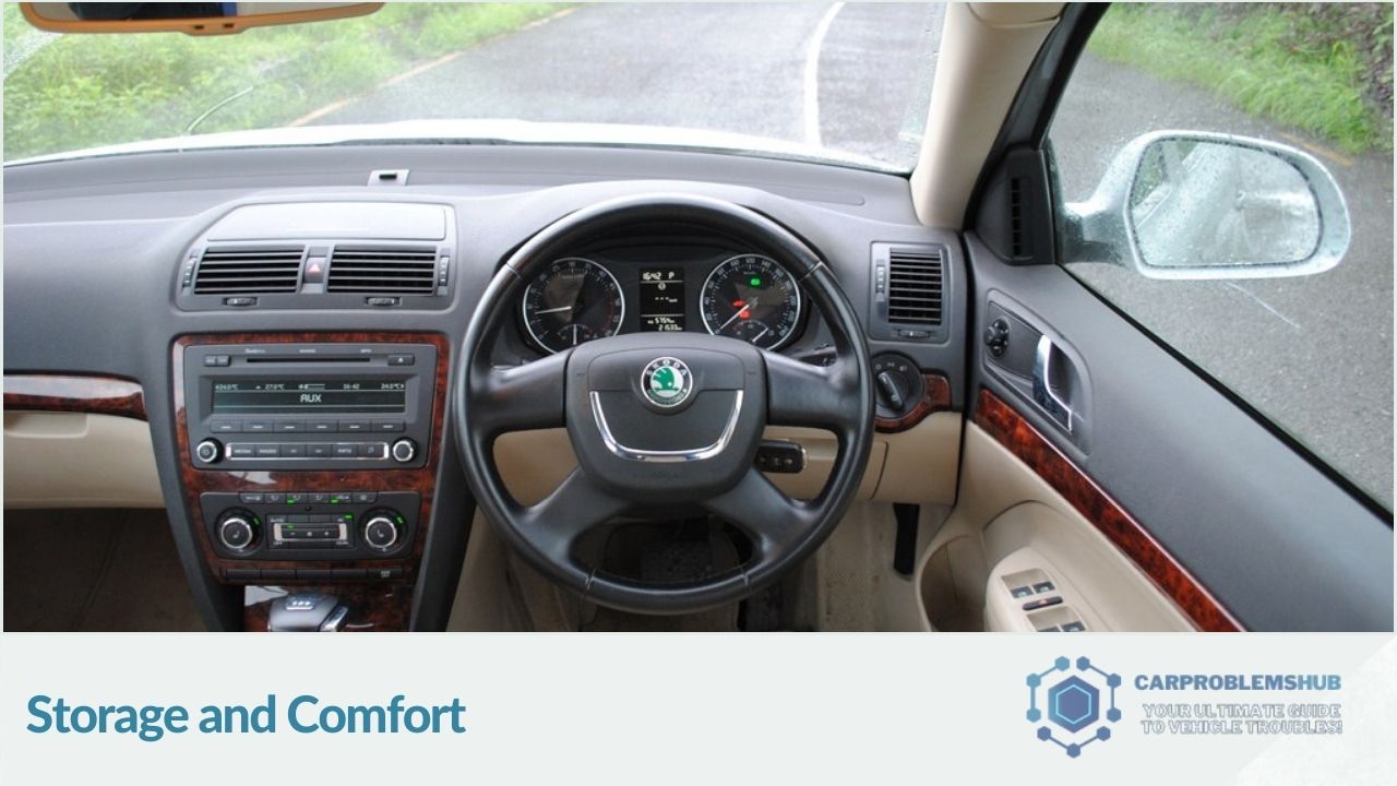 Assessment of storage capacity and comfort in the Skoda Laura DSG.