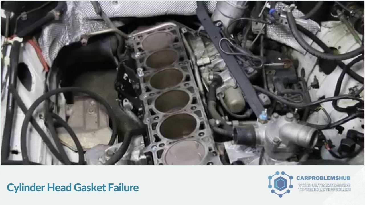 Description of cylinder head gasket failures in the Mercedes C250 CDI.