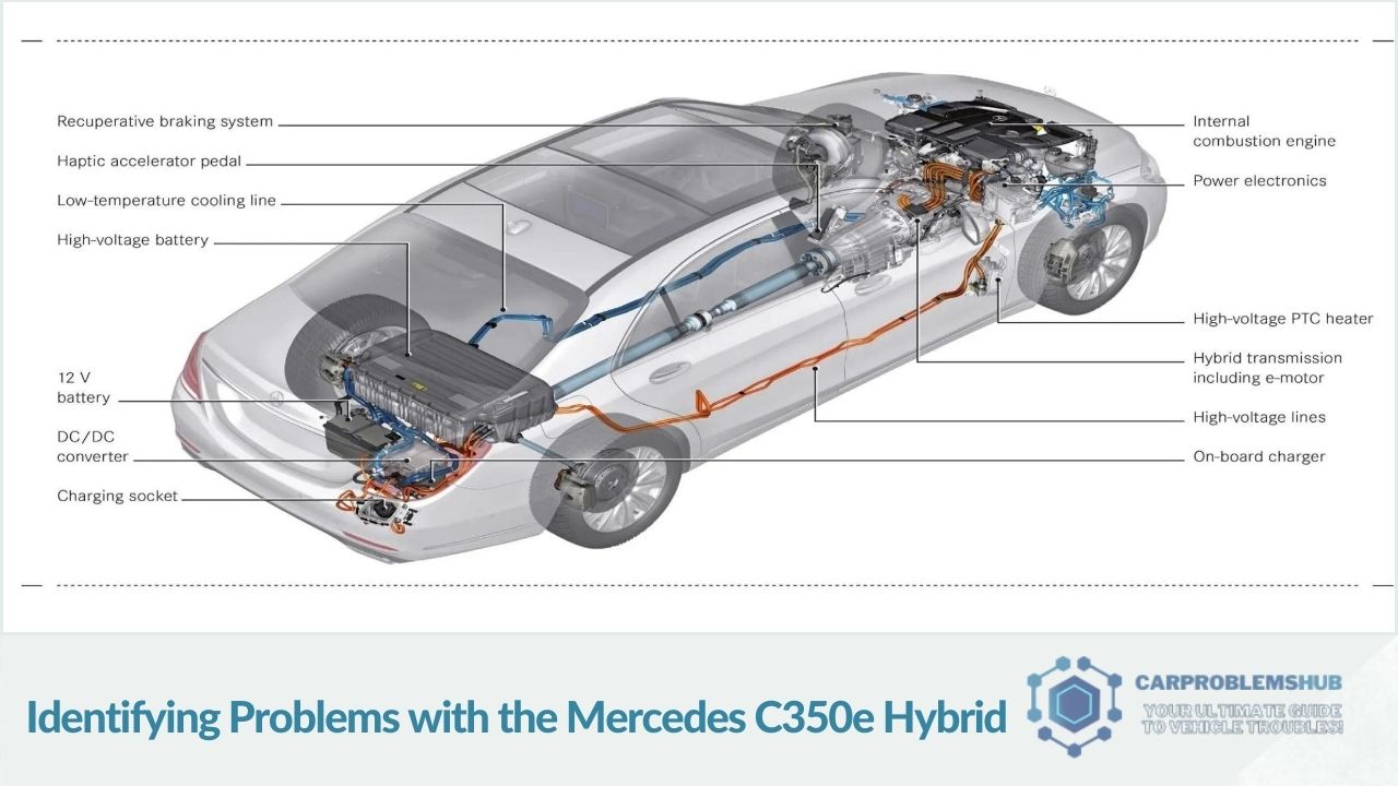 Guide to diagnosing issues specific to the Mercedes C350e Hybrid model.