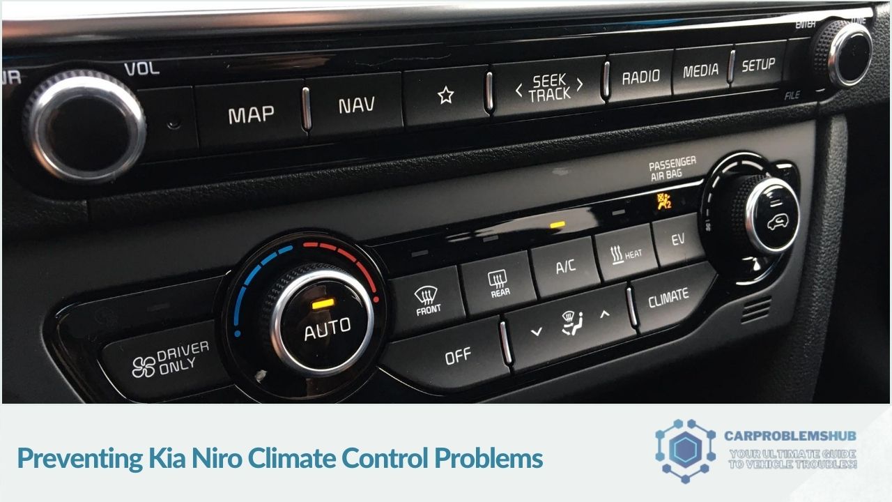 Tips and practices to avoid future problems with Kia Niro's climate control system.