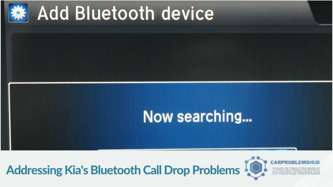 A detailed depiction of solutions for Bluetooth call drops in Kia models.