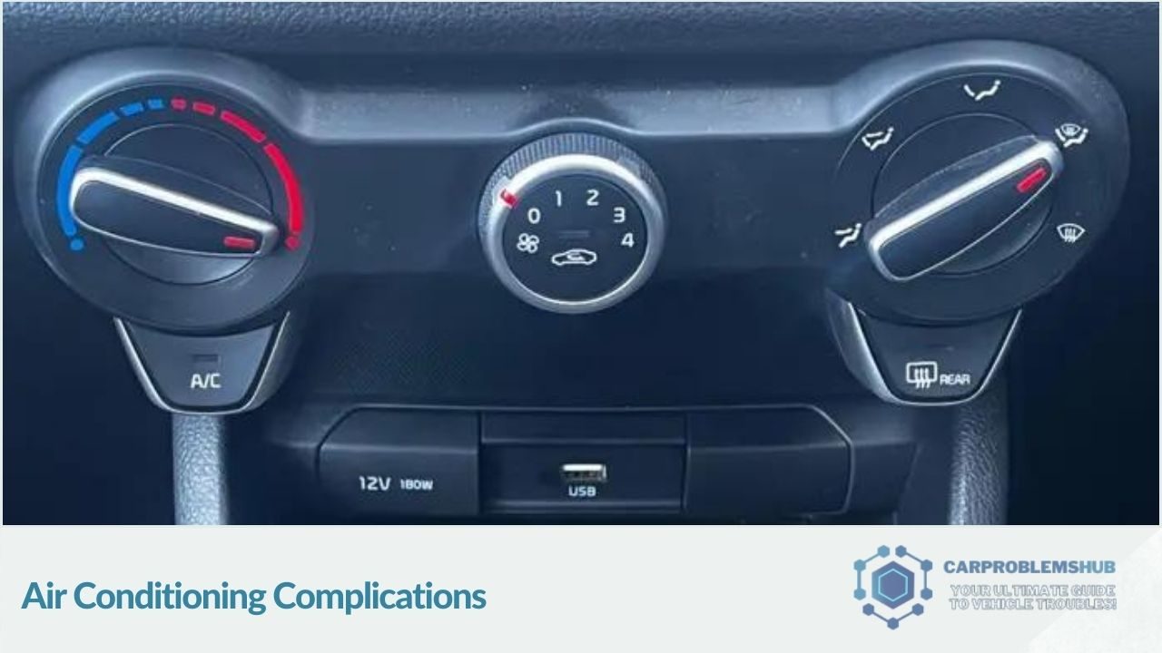 Description of problems related to air conditioning in the KIA Stonic and solutions.