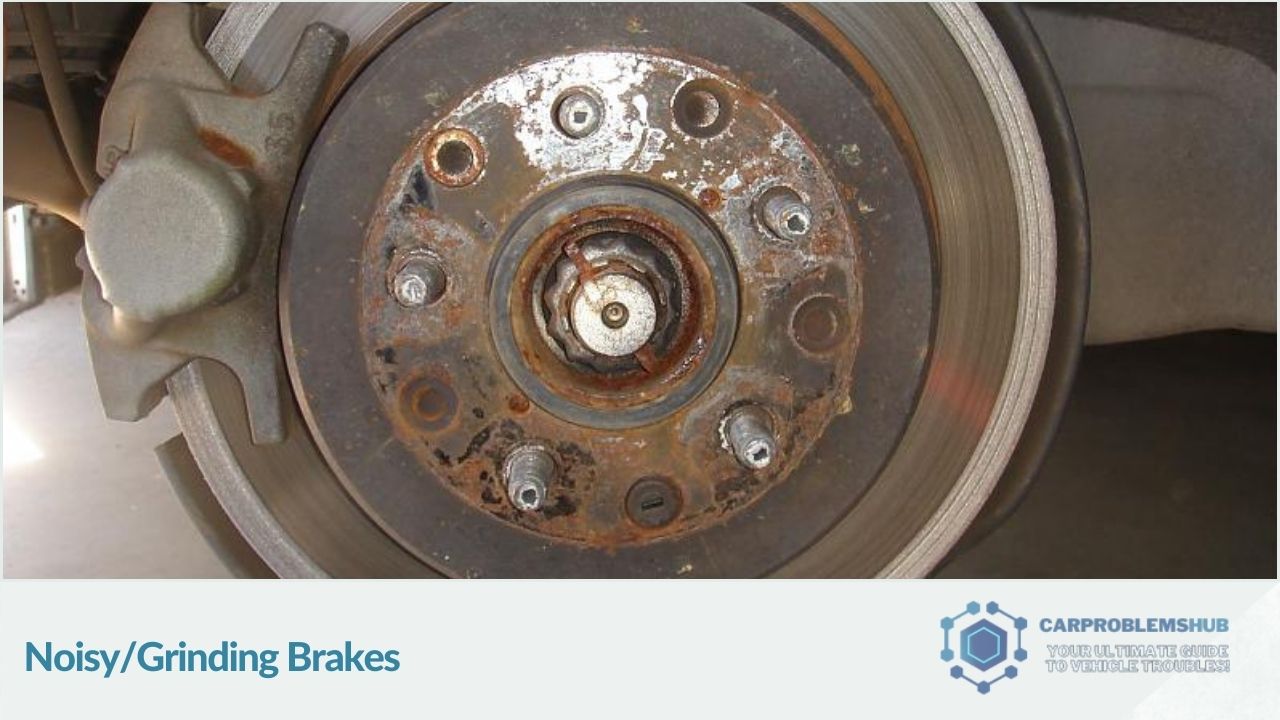 Description of brake noise and grinding issues in certain Jeep Compass models.
