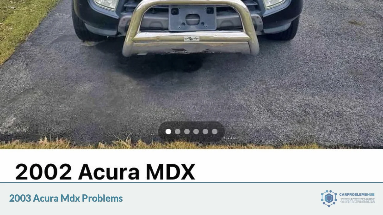 2003 Acura Mdx Problems