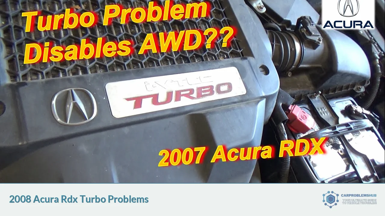 2008 Acura Rdx Turbo Problems