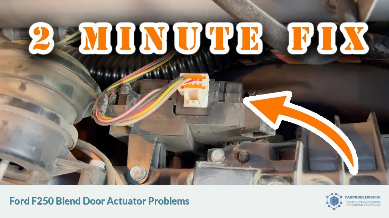 Ford F250 Blend Door Actuator Problems