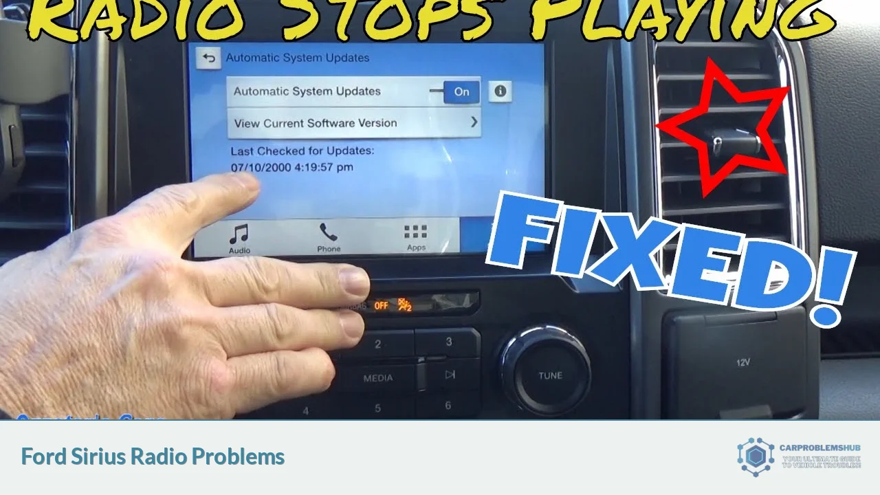 Ford Sirius Radio Problems