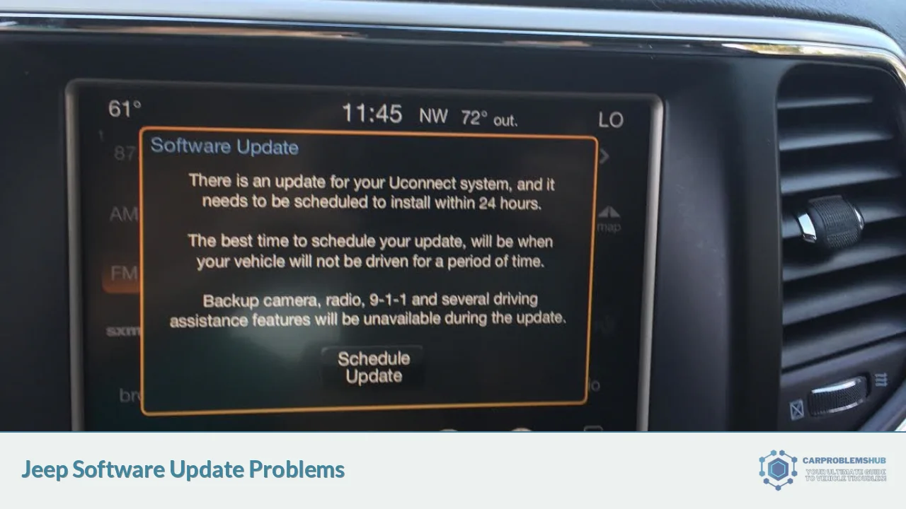 Jeep Software Update Problems