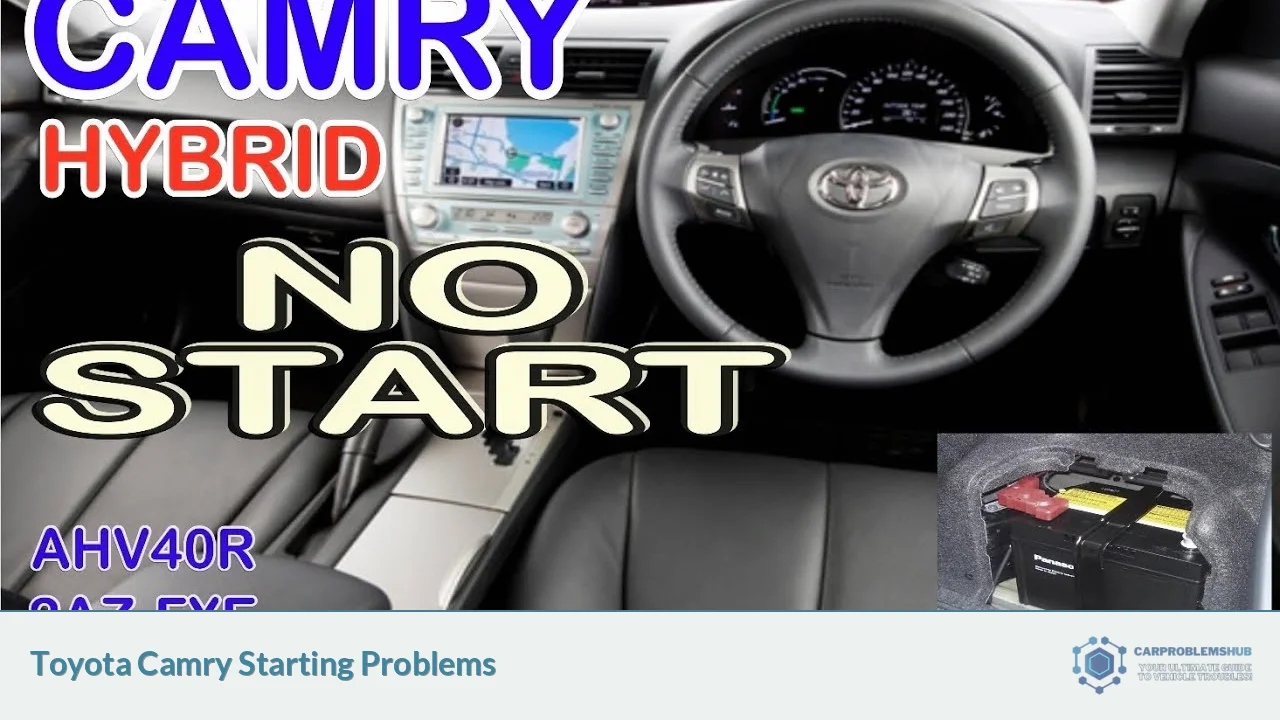 Toyota Camry Starting Problems