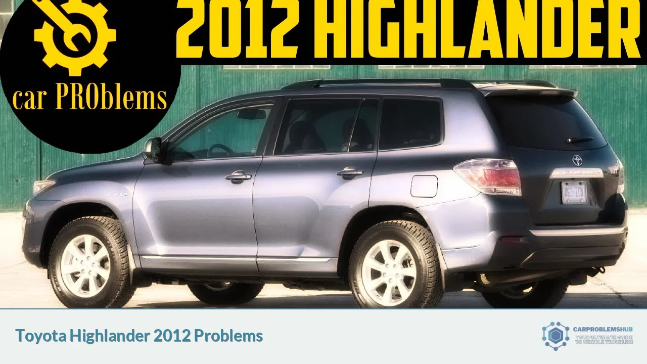 Toyota Highlander 2012 Problems